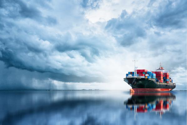 Image of containers being shipped.
